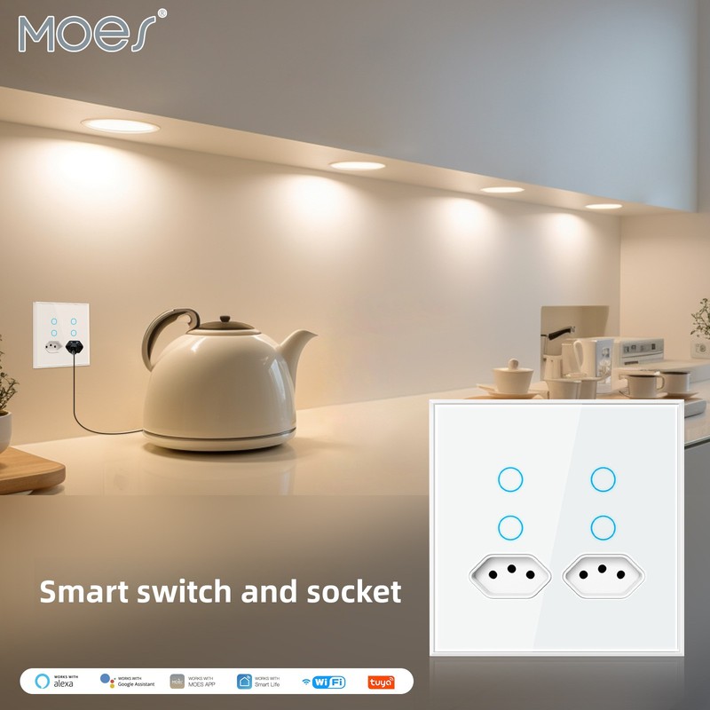 Timer Dual Outlet - MOES Tuya WiFi Smart Steckdose 4